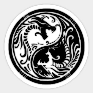 Dragon Yin and Yang Sticker